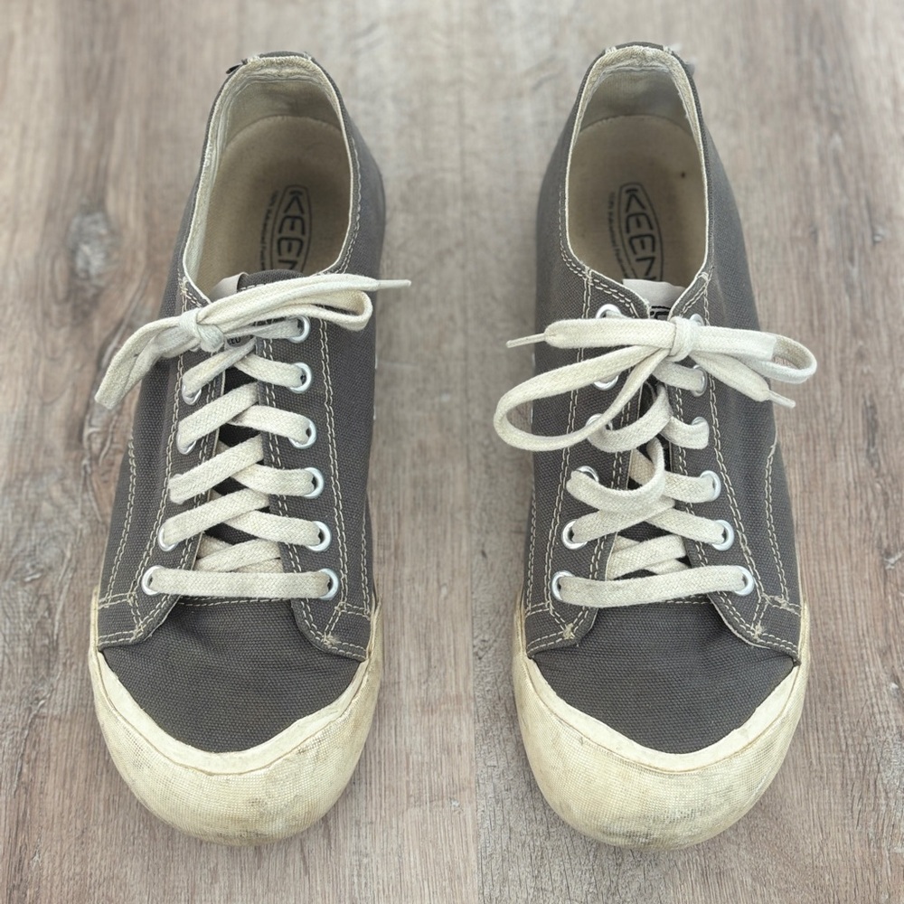 Keen Coronado Vulcanized Canvas Sneakers | Charcoal & Red